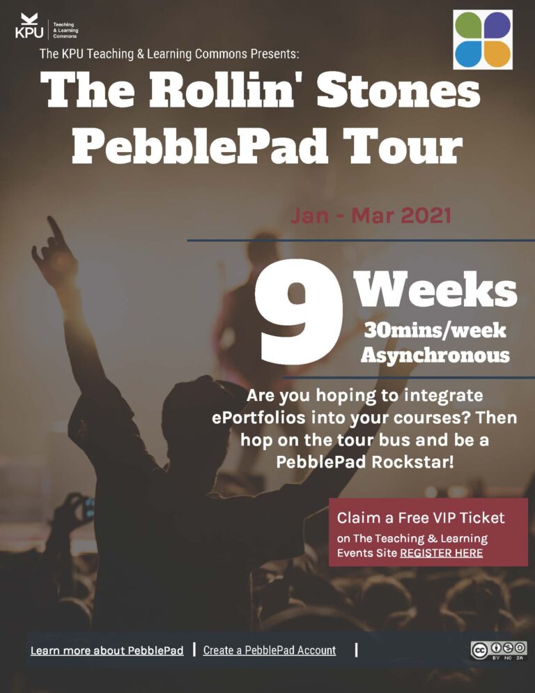 You can’t always get what you want, but if you try, sometimes, you might find you get what you need: Reflections on the PebblePad Rollin’ Stones Tour